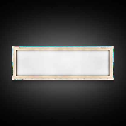 Bujumbura, Burundi Panoramic Travel Poster Canvas Print, Bujumbura, Burundi Painting, Burundi Art, Bujumbura Travel Art, Guest Room Painting