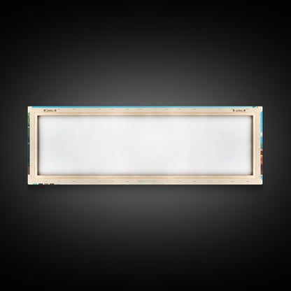 Cabinda, Angola Panoramic Travel Poster Canvas Print, Cabinda, Angola Painting, Angola Art, Cabinda Travel Art, Guest Room Painting