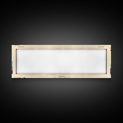 Cairo, Egypt Panoramic Travel Poster Canvas Print, Cairo, Egypt Painting, Egypt Art, Cairo Panoramic Travel Art, Travel Painting