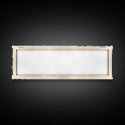 Cali, Colombia Travel Poster Panoramic Canvas Print, Cali, Colombia Painting, Colombia Art, Cali Travel Art, Guest Room Painting