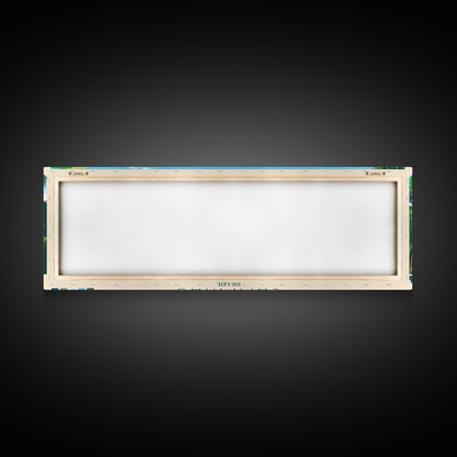 Campinas, Brazil Travel Poster Panoramic Canvas Print, Campinas, Brazil Painting, Brazil Art, Campinas Travel Art, Guest Room Painting