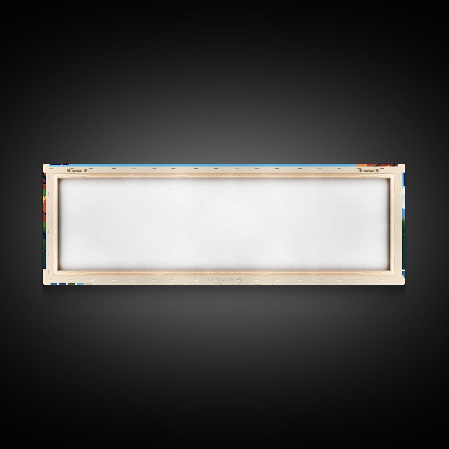 Canberra, Australia Panoramic Travel Poster Canvas Print, Canberra, Australia Painting, Australia Art, Canberra Travel Art, Guest Room Painting