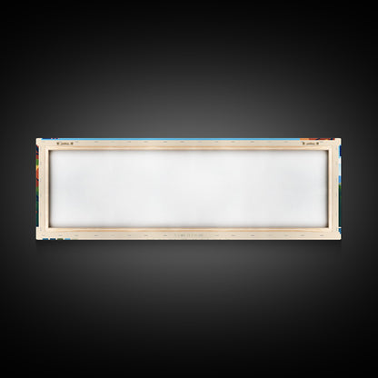 Canberra, Australia Panoramic Travel Poster Canvas Print, Canberra, Australia Painting, Australia Art, Canberra Travel Art, Guest Room Painting