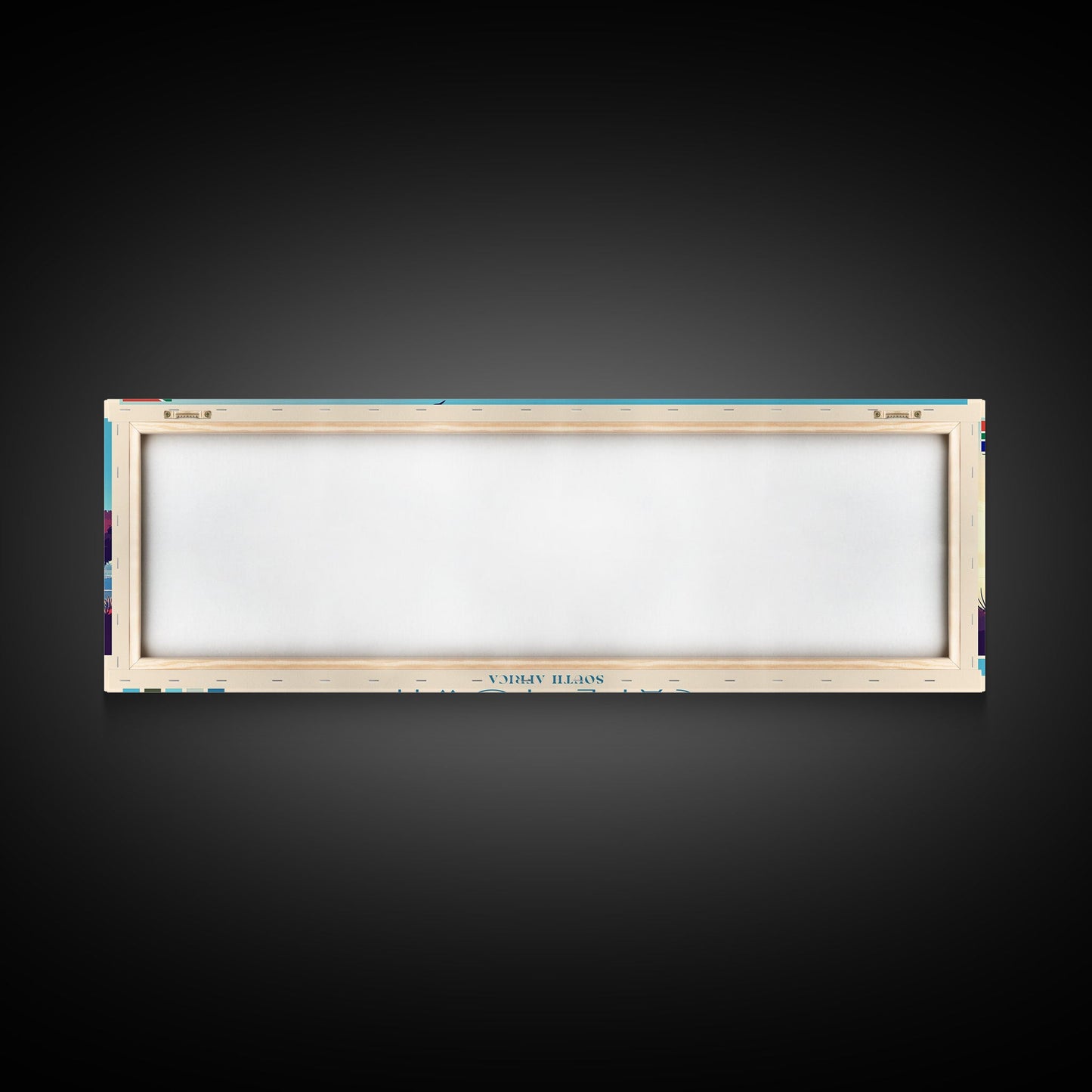 Cape Town, South Africa Panoramic Travel Poster Canvas Print, Cape Town, South Africa Painting, South Africa Art, Cape Town Travel Art, Guest Room Painting