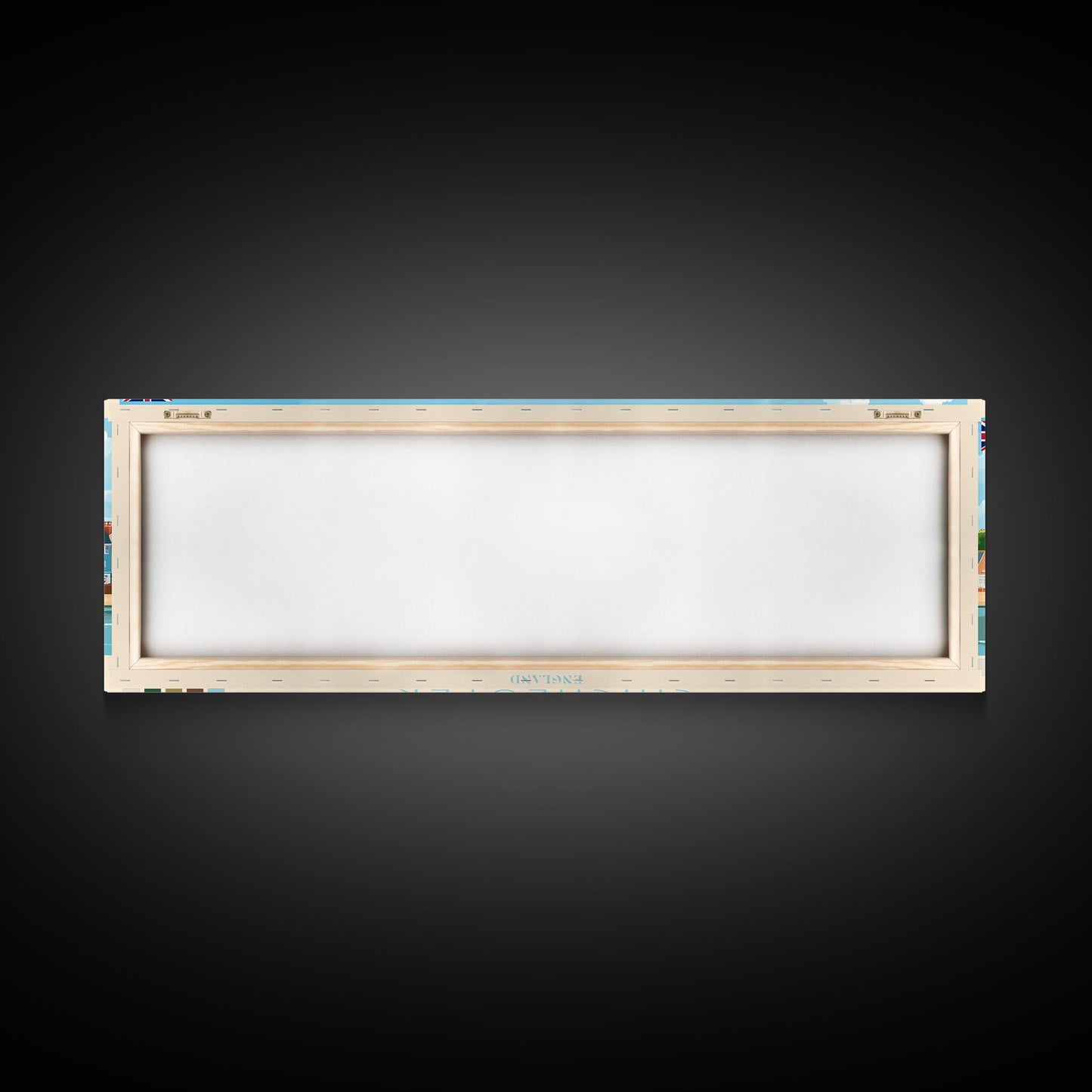 Chichester, England Panoramic Travel Poster Canvas Print, Chichester, England Painting, England Art, Chichester Panoramic Travel Art, Travel Painting