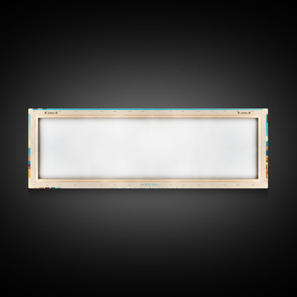 Chihuahua, Mexico Panoramic Travel Poster Canvas Print, Chihuahua, Mexico Painting, Mexico Art, Chihuahua Panoramic Travel Art, Travel Painting