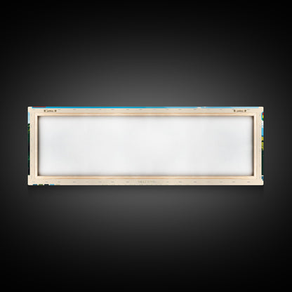 Cochabamba, Bolivia Panoramic Travel Poster Canvas Print, Cochabamba, Bolivia Painting, Bolivia Art, Cochabamba Travel Art, Living Room Painting