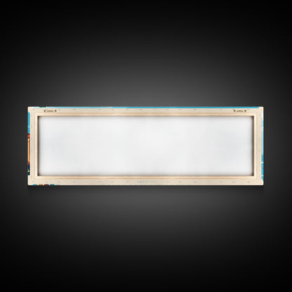 Constantine, Algeria Panoramic Travel Poster Canvas Print, Constantine, Algeria Painting, Algeria Art, Constantine Panoramic Travel Art, Travel Painting