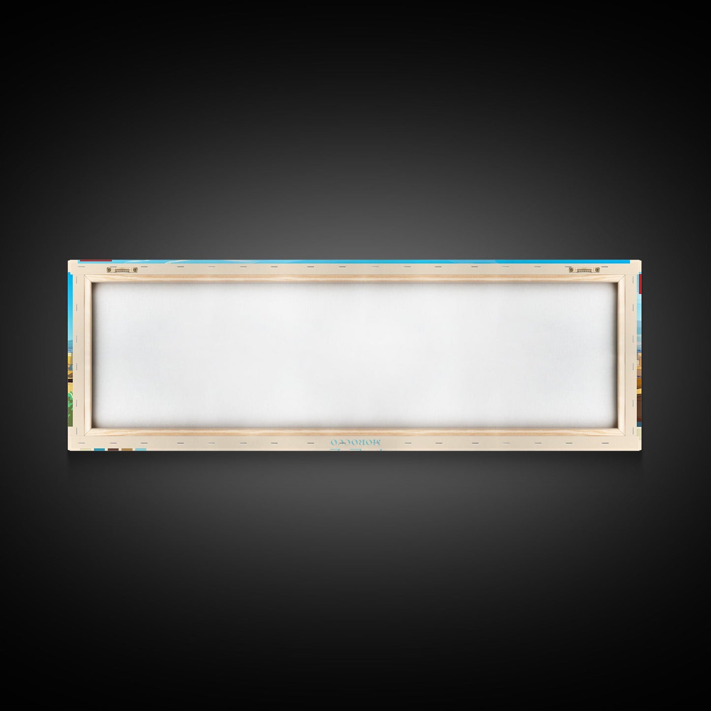 Fez, Morocco Travel Poster Panoramic Canvas Print, Fez, Morocco Painting, Morocco Art, Fez Travel Art, Guest Room Painting