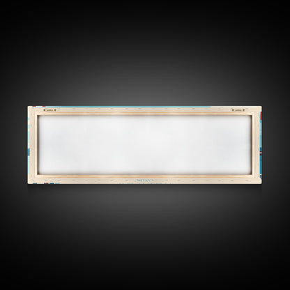 Panoramic Travel Poster Halifax, Canada Canvas Print, Halifax, Canada Painting, Canada Art, Halifax Travel Art, Guest Room Painting