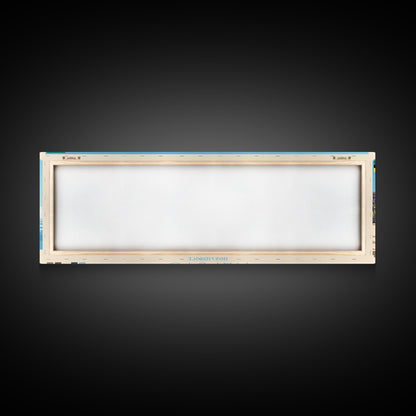 Maputo, Mozambique Travel Poster Panoramic Canvas Print, Maputo, Mozambique Painting, Mozambique Art, Maputo Travel Art, Guest Room Painting