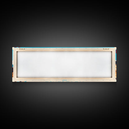 Moyobamba, Peru Panoramic Travel Poster Canvas Print, Moyobamba, Peru Painting, Peru Art, Moyobamba Panoramic Travel Art, Travel Painting