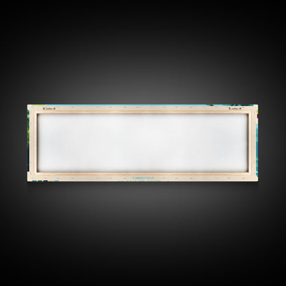 Panorama-Reiseposter Pereira, Kolumbien – Leinwanddruck, Gemälde Pereira, Kolumbien, Kunst aus Kolumbien, Reisekunst aus Pereira, Gemälde für das Gästezimmer