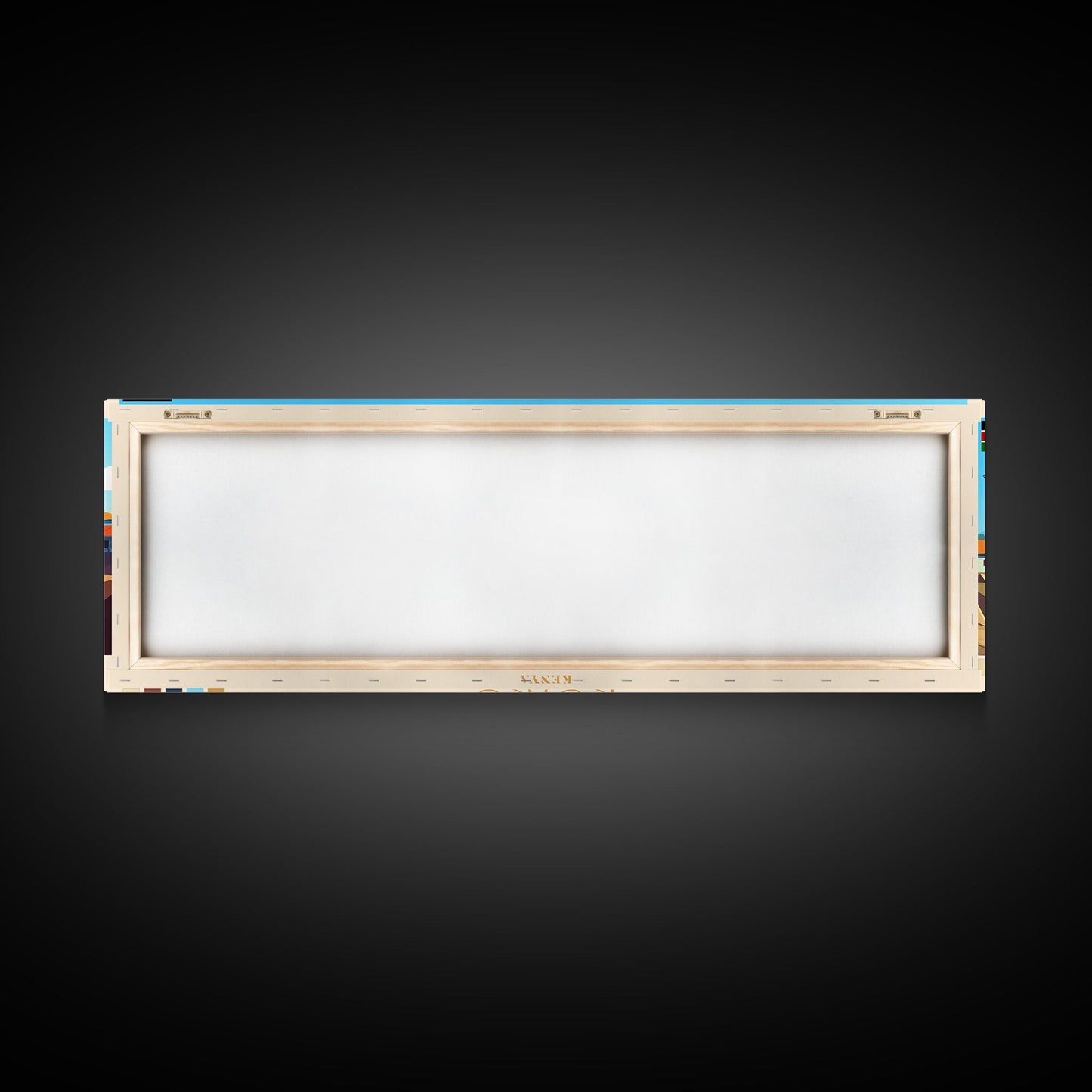 Ruiru, Kenya Panoramic Travel Poster Canvas Print, Ruiru, Kenya Painting, Kenya Art, Ruiru Travel Art, Living Room Painting