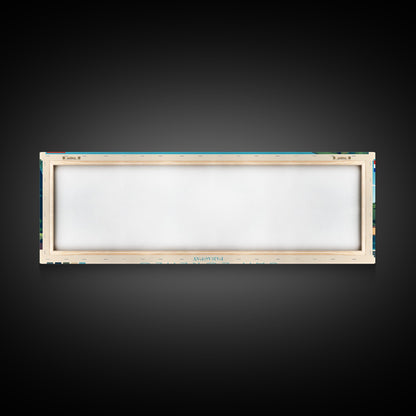 San Lorenzo, Paraguay Travel Poster Panoramic Canvas Print, San Lorenzo, Paraguay Painting, Paraguay Art, San Lorenzo Travel Art, Guest Room Painting