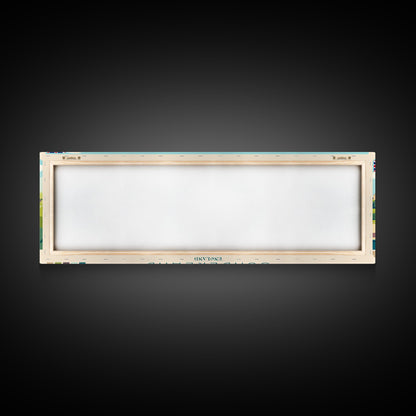 Sunderland, England Panoramic Travel Poster Canvas Print, Sunderland, England Painting, England Art, Sunderland Travel Art, Guest Room Painting