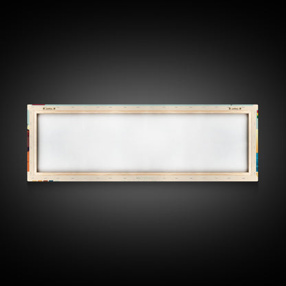 Teshie, Ghana Travel Poster Panoramic Canvas Print, Teshie, Ghana Painting, Ghana Art, Teshie Travel Art, Guest Room Painting