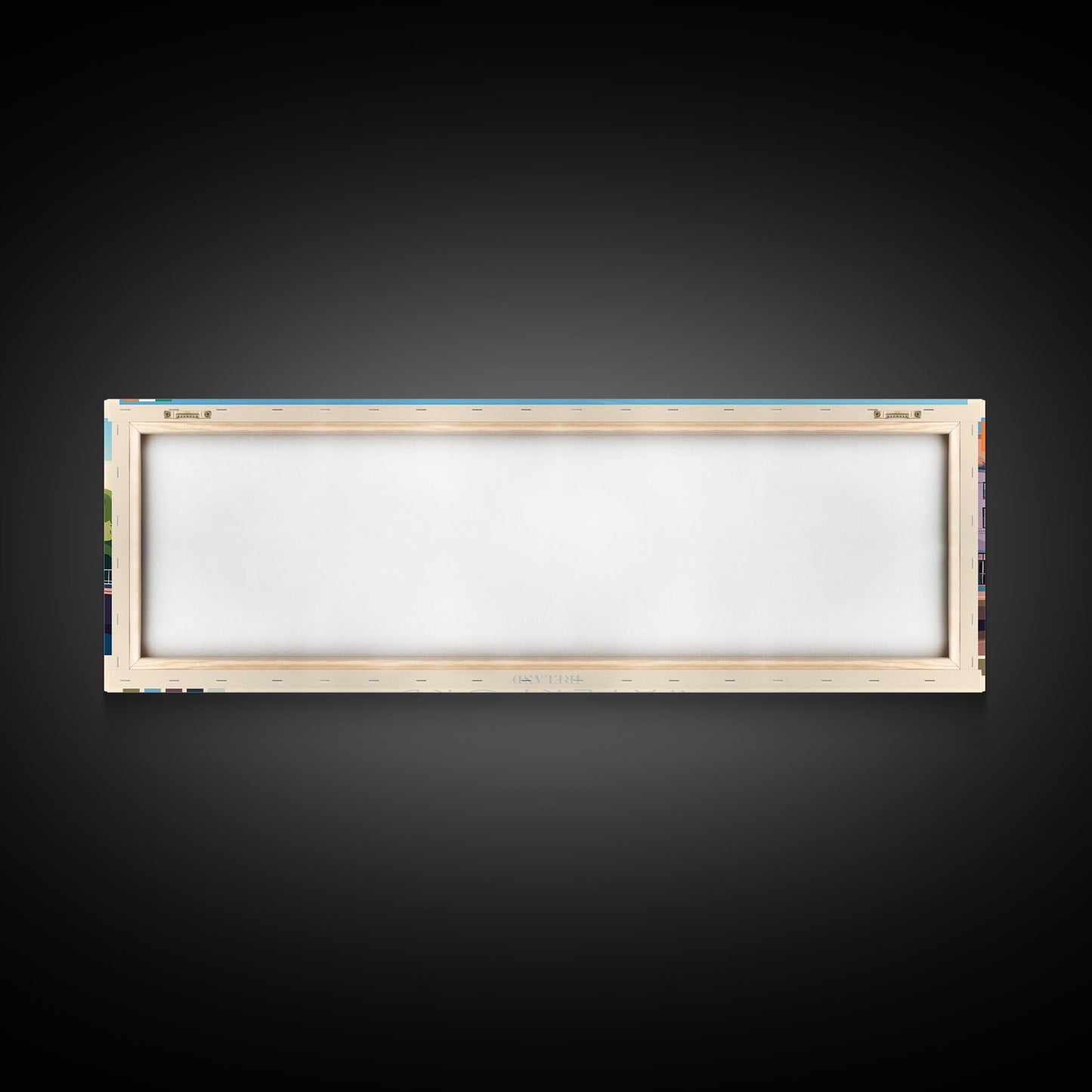 Waterford, Ireland Panoramic Travel Poster Canvas Print, Waterford, Ireland Painting, Ireland Art, Waterford Travel Art, Guest Room Painting