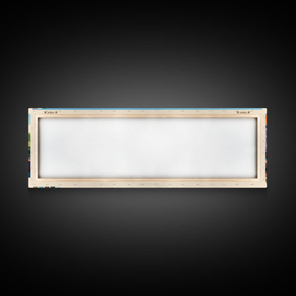 Waterford, Ireland Panoramic Travel Poster Canvas Print, Waterford, Ireland Painting, Ireland Art, Waterford Travel Art, Guest Room Painting