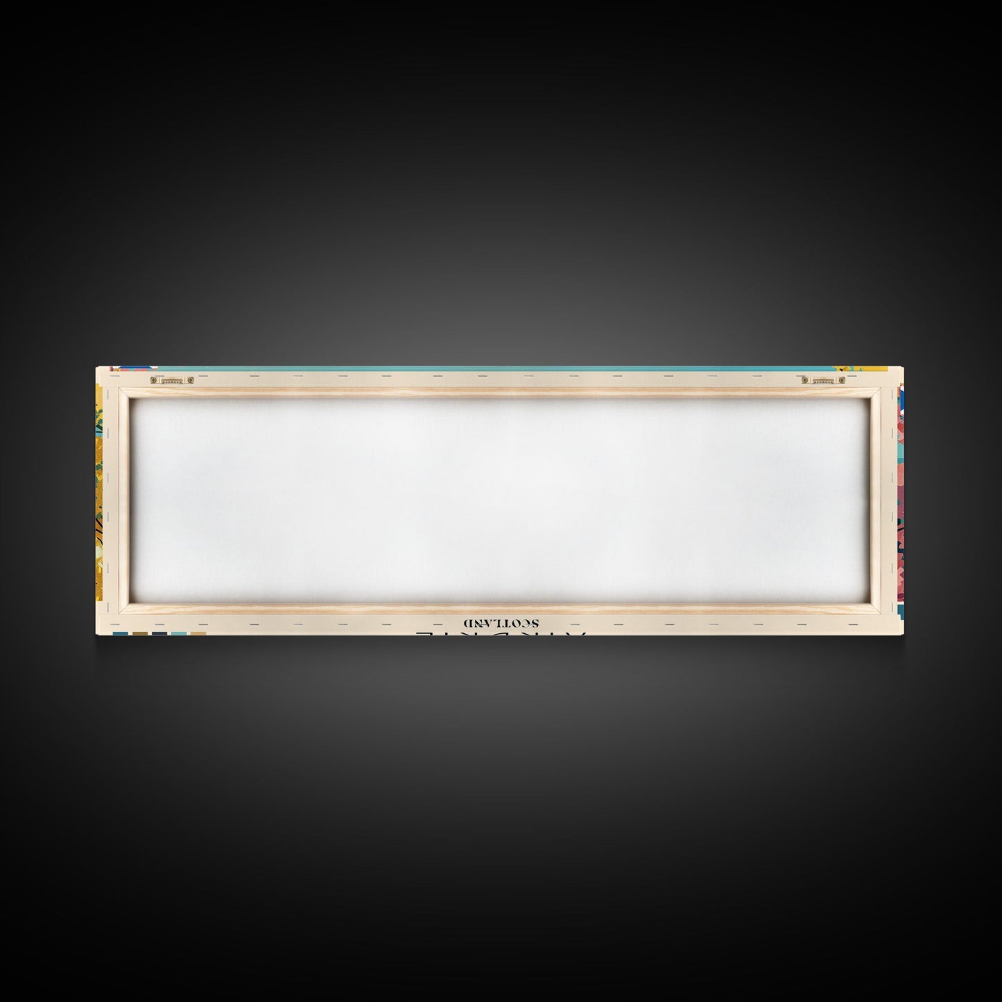 Airdrie, Scotland Panoramic Canvas Print, Airdrie, Scotland Painting, Scotland Art, Airdrie Travel Poster, Travel Art, Living Room Painting