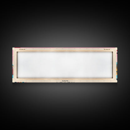 Asyut, Egypt Panoramic Canvas Print, Asyut, Egypt Painting, Egypt Art, Asyut Travel Poster, Travel Art, Guest Room Painting