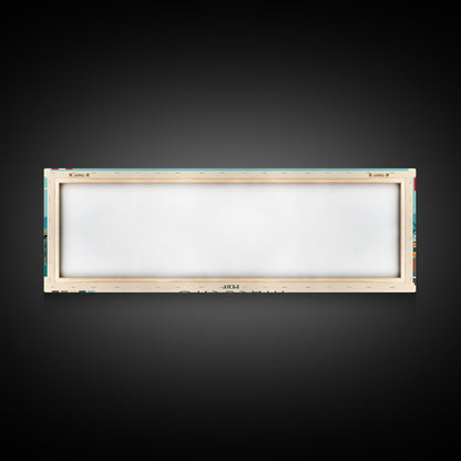 Ayacucho, Peru Panoramic Canvas Print, Ayacucho, Peru Painting, Peru Art, Ayacucho Travel Poster, Travel Art, Guest Room Painting