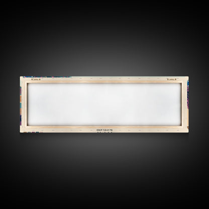 Ayr, Scotland Panoramic Canvas Print, Ayr, Scotland Painting, Scotland Art, Ayr Travel Poster, Travel Art, Guest Room Painting