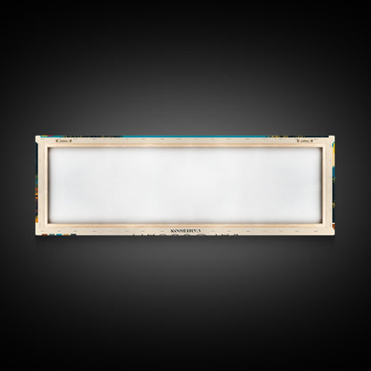 Bafoussam, Cameroon Panoramic Canvas Print, Bafoussam, Cameroon Painting, Cameroon Art, Bafoussam Travel Poster, Travel Art, Living Room Painting