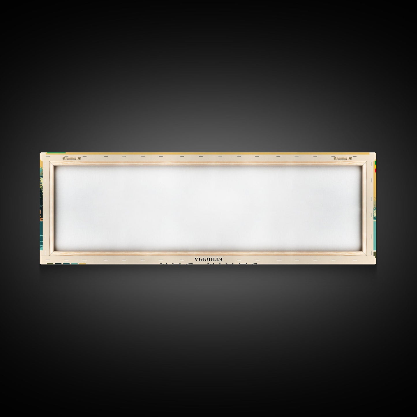 Bahir Dar, Ethiopia Panoramic Canvas Print, Bahir Dar, Ethiopia Painting, Ethiopia Art, Bahir Dar Travel Poster, Travel Art, Guest Room Painting