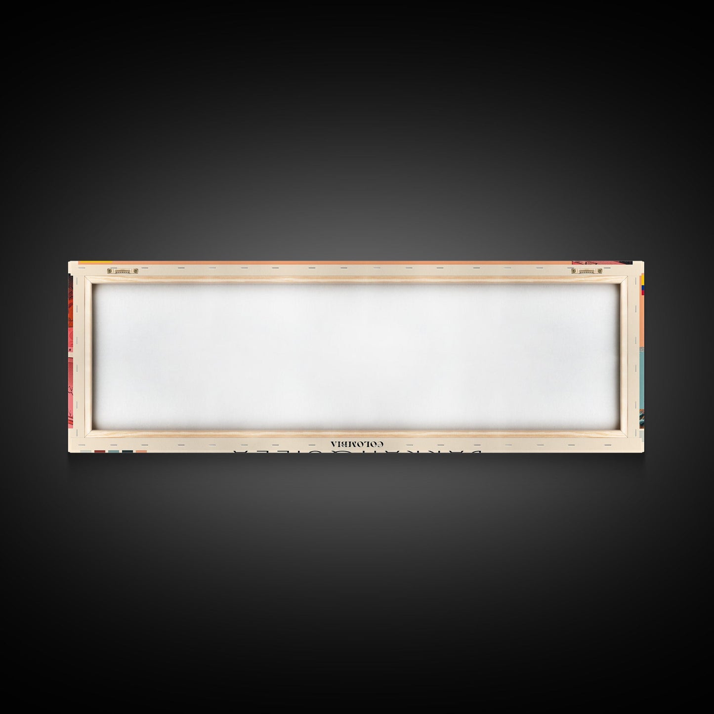 Barranquilla, Colombia Panoramic Canvas Print, Barranquilla, Colombia Painting, Colombia Art, Barranquilla Travel Poster, Travel Art, Guest Room Painting