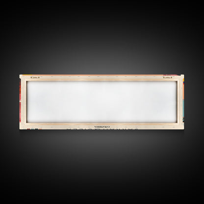 Barranquilla, Colombia Panoramic Canvas Print, Barranquilla, Colombia Painting, Colombia Art, Barranquilla Travel Poster, Travel Art, Guest Room Painting