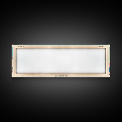 Beira, Mozambique Panoramic Canvas Print, Beira, Mozambique Painting, Mozambique Art, Beira Travel Poster, Travel Art, Guest Room Painting