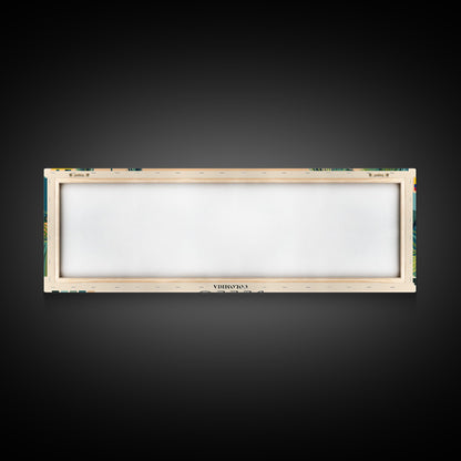 Bello, Colombia Panoramic Canvas Print, Bello, Colombia Painting, Colombia Art, Bello Travel Poster, Travel Art, Living Room Painting