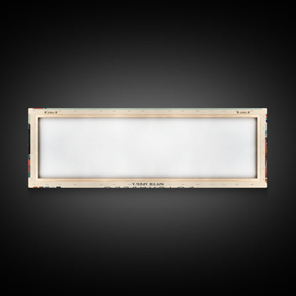 Botshabelo, South Africa Panoramic Canvas Print, Botshabelo, South Africa Painting, South Africa Art, Botshabelo Travel Poster, Travel Art, Guest Room Painting