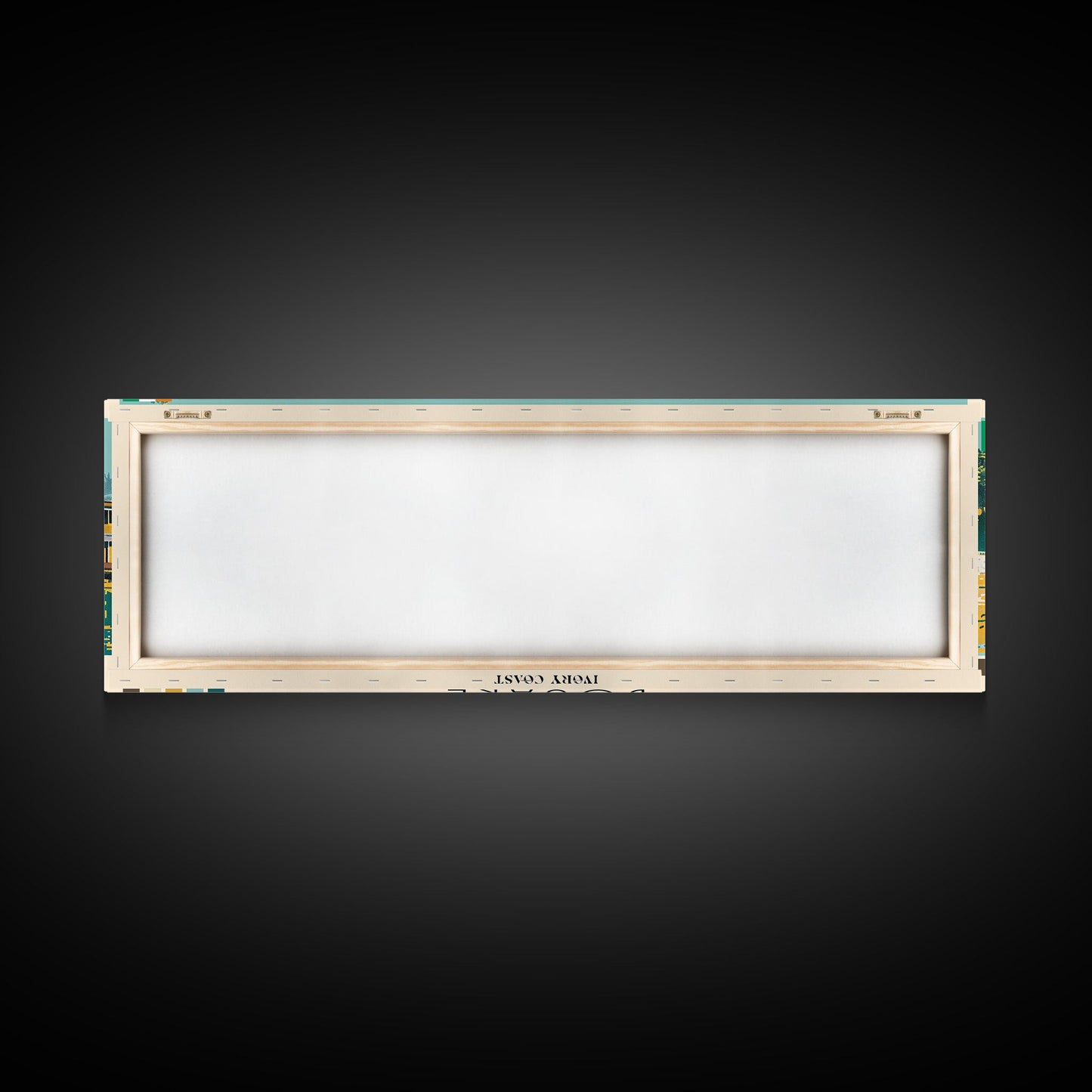 Bouake, Ivory Coast Panoramic Canvas Print, Bouake, Ivory Coast Painting, Ivory Coast Art, Bouake Travel Poster, Travel Art, Guest Room Painting