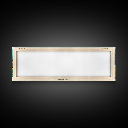 Bouake, Ivory Coast Panoramic Canvas Print, Bouake, Ivory Coast Painting, Ivory Coast Art, Bouake Travel Poster, Travel Art, Guest Room Painting