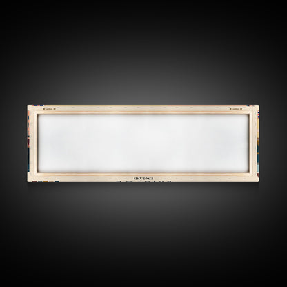 Bristol, England Panoramic Canvas Print, Bristol, England Painting, England Art, Bristol Travel Poster, Travel Art, Housewarming Gift