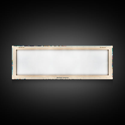 Chattogram, Bangladesh Panoramic Canvas Print, Chattogram, Bangladesh Painting, Bangladesh Art, Chattogram Travel Poster, Travel Art, Guest Room Painting