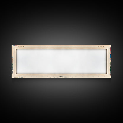 Chengdu, China Panoramic Canvas Print, Chengdu, China Painting, China Art, Chengdu Travel Poster, Travel Art, Vacation Gift