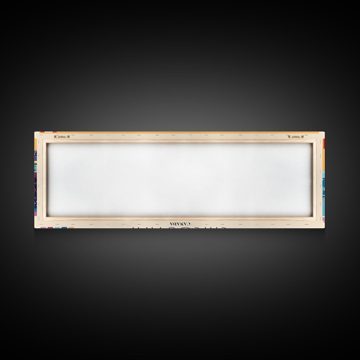 Chicoutimi, Canada Panoramic Canvas Print, Chicoutimi, Canada Painting, Canada Art, Chicoutimi Travel Poster, Travel Art, Guest Room Painting