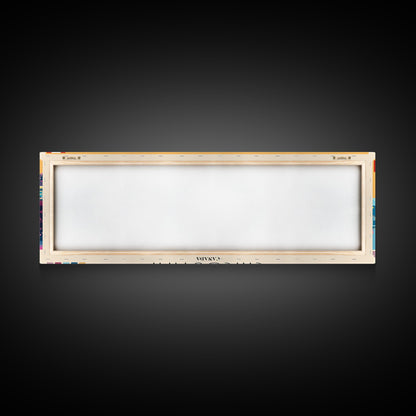 Chicoutimi, Canada Panoramic Canvas Print, Chicoutimi, Canada Painting, Canada Art, Chicoutimi Travel Poster, Travel Art, Guest Room Painting