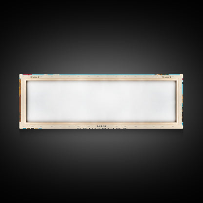 Damanhur, Egypt Panoramic Canvas Print, Damanhur, Egypt Painting, Egypt Art, Damanhur Travel Poster, Travel Art, Housewarming Gift