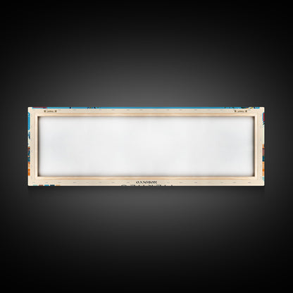 Meknes, Morocco Panoramic Canvas Print, Meknes, Morocco Painting, Morocco Art, Meknes Travel Poster, Travel Art, Guest Room Painting