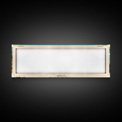 Milagro, Ecuador Panoramic Canvas Print, Milagro, Ecuador Painting, Ecuador Art, Milagro Travel Poster, Travel Art, Vacation Gift