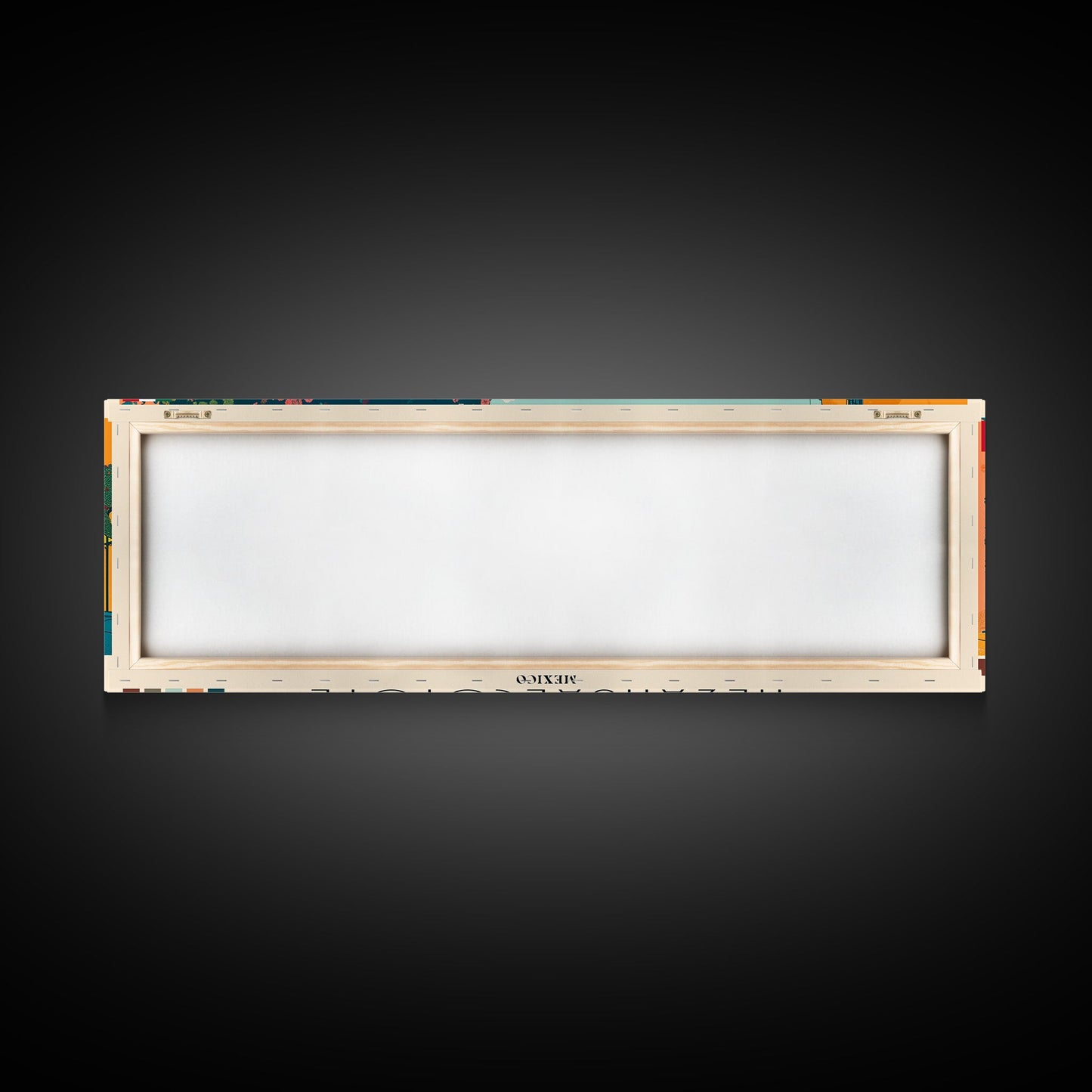 Nezahualcoyotl, Mexico Panoramic Canvas Print, Nezahualcoyotl, Mexico Painting, Mexico Art, Nezahualcoyotl Travel Poster, Travel Art, Living Room Painting