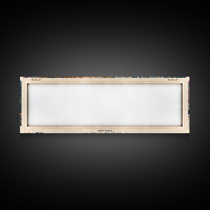 Preston, England Panoramic Canvas Print, Preston, England Painting, England Art, Preston Travel Poster, Travel Art, Guest Room Painting