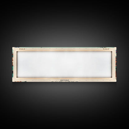 Salford, England Panoramic Canvas Print, Salford, England Painting, England Art, Salford Travel Poster, Travel Art, Guest Room Painting