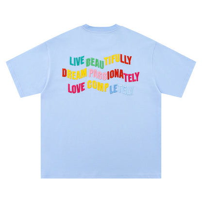 Short Sleeve T-Shirt Men's Summer Casual  Sleeve Couple