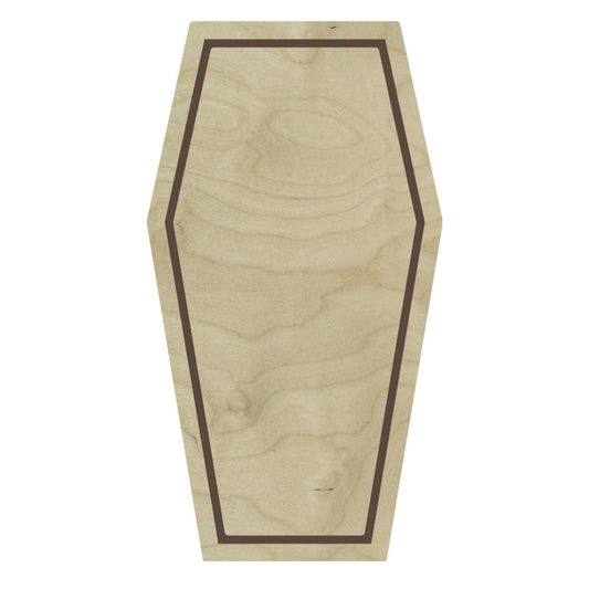 Trekell Coffin Floater Panel - Wooden Painting Halloween Canvas + Frame