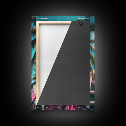 Labrador Dog Wall Print, Dog Wall Art, Dog With Shades, Pink Shirt, Funny Wall Art, Framed Wall Art, Framed Canvas, Wall Print, Wall Canvas